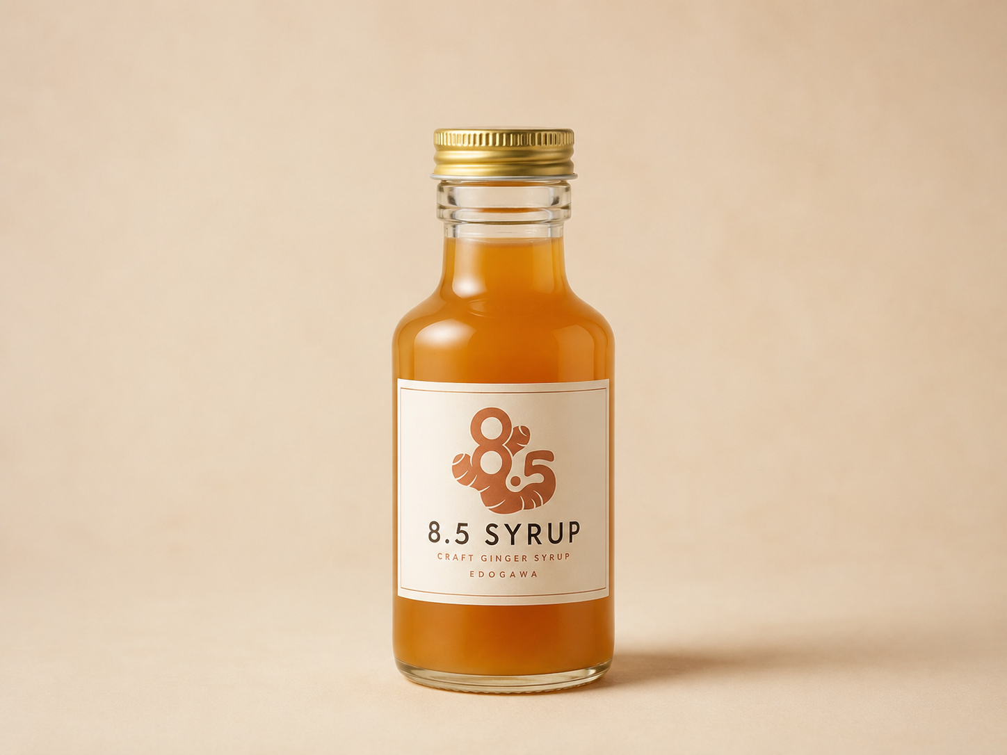 8.5syrup 瓶入りジンジャーシロップ