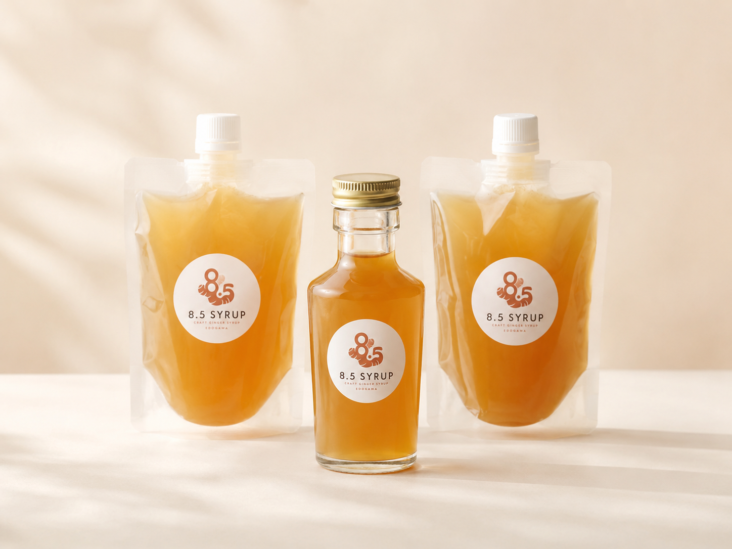 8.5syrup 詰替え2個＋瓶セット